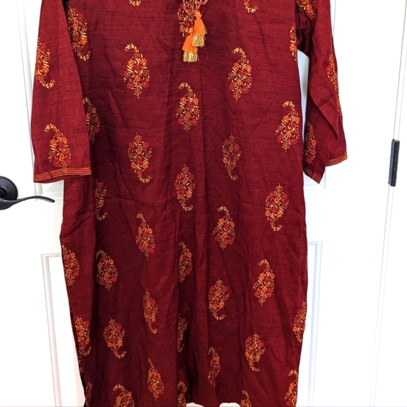 Festive cotton kurta - Picture 3 of 3